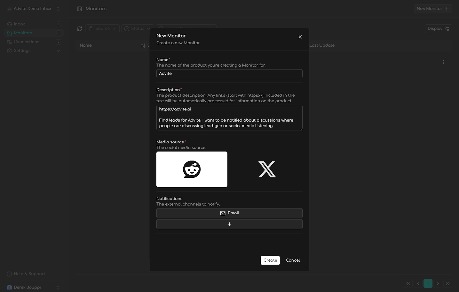 How to setup a Monitor.